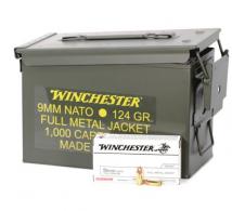 WIN USA 9MM 124GR FMJ AMMO CAN 1000/1 - Q4318AC