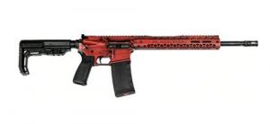 Black Rain Ordnance Spec Plus Fusion Red Battleworn 223 Remington/5.56 NATO AR15 Semi Auto Rifle