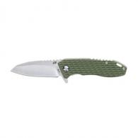 Schrade Tenacity Folding Modified Drop Point Part Serrated Satin AUS-10A SS Blade Green - 1159317 Schrade Tenacity Folding Modified Drop Point Part Serrated Satin AUS-10A SS Blade Green - 1159317