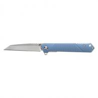 Schrade Inert Folding Wharncliffe Part Serrated Satin AUS-10A SS Blade Blue - 1159320 Schrade Inert Folding Wharncliffe Part Serrated Satin AUS-10A SS Blade Blue - 1159320