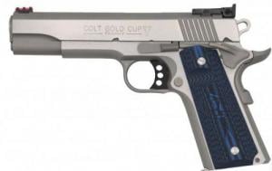 Colt Gold Cup Lite .45 ACP 5" National Match Stainless Steel G10 Grips Blemished - ZO5070GCL