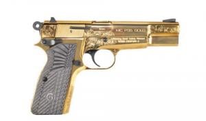 EAA Girsan MC P35 9mm 4.8" Gold Engraved, G10 Grips, 15+1