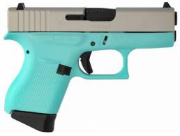 GLOCK 43 9MM ROBIN EGG BLUE/SATIN SLIDE 3.41" - UI4350201RESA