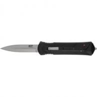 Smith & Wesson Knives M&P 3.50" Folding Dagger Plain Satin AUS-8A SS Blade 5.16" Black Includes Pocket Clip - 1181878