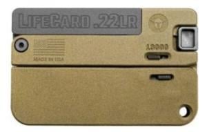 TRAILBLAZER LIFECARD .22 LR POLYMER BARRETT BRN - LC1PBBN