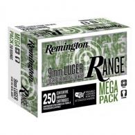 Remington AMMO 9MM 115GR FMJ RANGE 250/4 - R23975