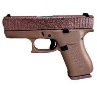 Glock 43X 9mm 10rd 3.41" Rose Gold Glitter Gunz