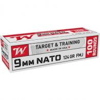 WIN 9MM NATO 124GR FMJ 100/10 VALUE PACK - W9NATOVP