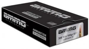 Ammo Inc Hunt Long Range, 308 Win, 165 grain, Super Shock Tip, 20/Box - 308165SSTA20