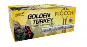 Fiocchi Golden Turkey 12GA 3 #4 Nickel 10/10 - 123TRKC4
