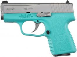 Kahr PM9, Robin Egg Blue, Stainless Steel, 9mm, 6 rounds