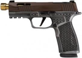 Sig Sauer P365 XMacro Shark Coast Tactical Debacle, 9mm, 3.7" Barrel, Grey/Brown, Threaded Barrel - 365XCA9BXR3/300174041903 Sig Sauer P365 XMacro Shark Coast Tactical Debacle, 9mm, 3.7" Barrel, Grey/Brown, Threaded Barrel - 365XCA9BXR3/300174041903