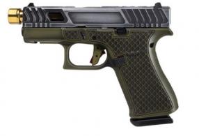 GLOCK 43X 9MM GREEN TARPON GOLD BARREL Thumb Safety