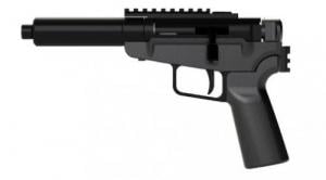 Dark Mountain Stowaway Handgun 9mm Luger Single Shot 5" 1/2x28 Threaded Barrel Black with Brace Adapter - SA123 Dark Mountain Stowaway Handgun 9mm Luger Single Shot 5" 1/2x28 Threaded Barrel Black with Brace Adapter - SA123