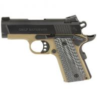 Colt Defender .45 ACP 3 Flat Dark Earth Frame with Black Slide - O7800XEFDE