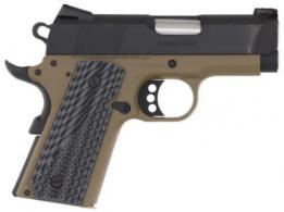 Colt Defender 1911 .45 ACP, 3" Barrel, Flat Dark Earth, Blemished, 7 Rounds - O7800XEFDEBLEM