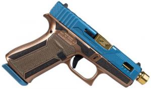 GLOCK 43X MOS 9MM Blue Hush Gold Barrel 10RD - 300237030120 GLOCK 43X MOS 9MM Blue Hush Gold Barrel 10RD - 300237030120