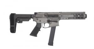 Brigade BM-9 Pistol 9mm Forged Receiver 8.5" Barrel SBA3 Tactical Brace 7" M-Lok Rail Mini Can Cerakote Tungsten - A0917532M