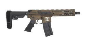 Brigade BM-300 Pistol 300 Blackout Forged Receiver 7.5" Barrel SBA3 Tactical Brace 7" M-Lok Rail A2 Flash Hider Midnight Bronze - A3017562M