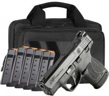 Smith & Wesson M&P9 Shield Plus, 9mm Bundle, Thumb Safety, Savior Bag, 6 Magazines - 14724
