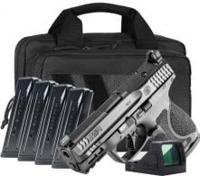 Smith & Wesson M&P 9 M2.0 Compact O.R 3.6" 9mm (5)15rd Pistol Bundle w/ Savior Bag, Black - 14781 Smith & Wesson M&P 9 M2.0 Compact O.R 3.6" 9mm (5)15rd Pistol Bundle w/ Savior Bag, Black - 14781