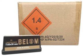 GO BELOM 7.62X39 BRASS 123GR FMJ 480RD CASE - 8606110608185