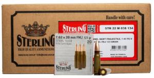 GO STERLING 7.62X39 123GR FMJ 1000RD CASE - 8698779967604