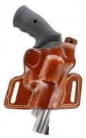Galco SIL104 Silhouette OWB Tan Leather Belt Slide Fits Ruger GP100 Fits S&W L Frame Fits 3-4.25" Barrel Right Hand - 158