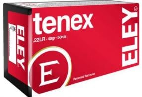 Eley Tenex Flat Nose 22 Long Rifle Ammo 50 Round Box - 00100 Eley Tenex Flat Nose 22 Long Rifle Ammo 50 Round Box - 00100