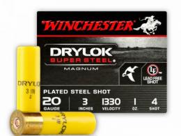 Winchester Drylok Super Steel Mag 20ga 3" 1oz #4 25/bx - 00863