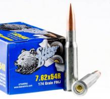 SILVER BEAR 7.62X54R 174GR FMJ - A76254NFMJ SILVER BEAR 7.62X54R 174GR FMJ - A76254NFMJ