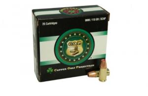 COP AMMO 9MM LUGER 115GR. SCHP - COP9115