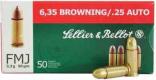 S&B AMMO .25 ACP  50GR. FMJ-RN - sb25a