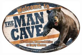 RIVERS EDGE MAN CAVE BEAR TIN - 1564