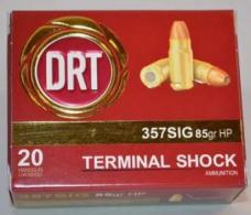 DRT Terminal Shock .357sig 85gr 20rds