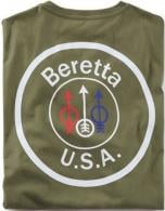 BERETTA T-SHIRT USA LOGO 2X-LARGE OD GREEN - TS252T1416078KXXL