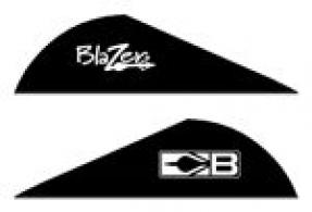 Bohning Blazer Vanes Black 100 pk.