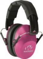 Walker's GWPFPM1PNK Pro Low Profile Muff Polymer 22 dB Folding Over the Head Pink Ear Cups with Black Headband Adult