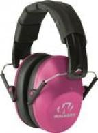 Walker's GWPFPM1PNK Pro Low Profile Muff Polymer 22 dB Folding Over the Head Pink Ear Cups with Black Headband Adult - GWP-FPM1-PNK