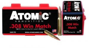 Main product image for Atomic Boat Tail Hollow Point 308 Winchester Ammo 50 Round Box