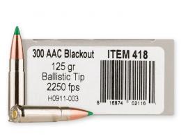 Underwood Hunting Ballistic Tip 300 AAC Blackout Ammo 20 Round Box - 418 Underwood Hunting Ballistic Tip 300 AAC Blackout Ammo 20 Round Box - 418