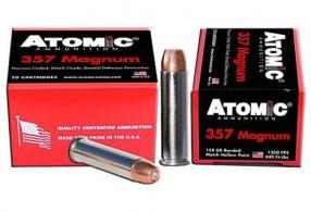 Atomic Ammunition 357 Magnum 158 Grain Bonded Jacketed Hollow Point Box of 20 - A4614 Atomic Ammunition 357 Magnum 158 Grain Bonded Jacketed Hollow Point Box of 20 - A4614
