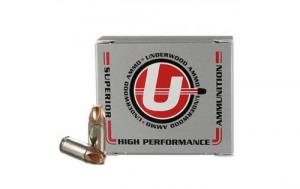 Main product image for Underwood Xtreme Defender Monolithic Soft Point 9mm+P Ammo 68 gr 20 Round Box