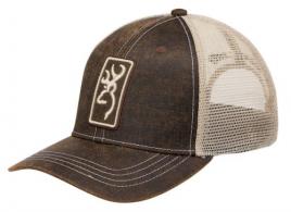 BRN MESH BACK CAP SALTWOOD BROWN - 308717881