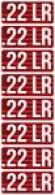 MTM AMMO CALIBER LABELS .22LR - CL22LR MTM AMMO CALIBER LABELS .22LR - CL22LR
