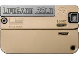 Trailblazer LifeCard McMillan Tan Aluminum 22 Long Rifle Pistol - LC1MT