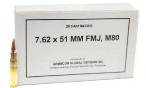 Main product image for ARMSCOR AMMO 7.62X51 M80