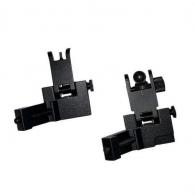 JE Machine Tech Flip Up Front and Rear AR 15 Sights - TS-PS9B-AL