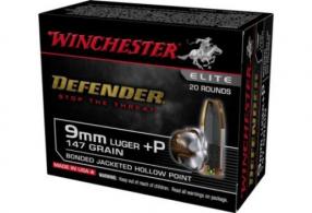 Doubletap Defense Jacketed Hollow Point 9mm+P Ammo 20 Round Box