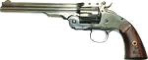 Cimarron Model No. 3 Schofield Nickel 7" 45 Long Colt Revolver - CA850N00 Cimarron Model No. 3 Schofield Nickel 7" 45 Long Colt Revolver - CA850N00